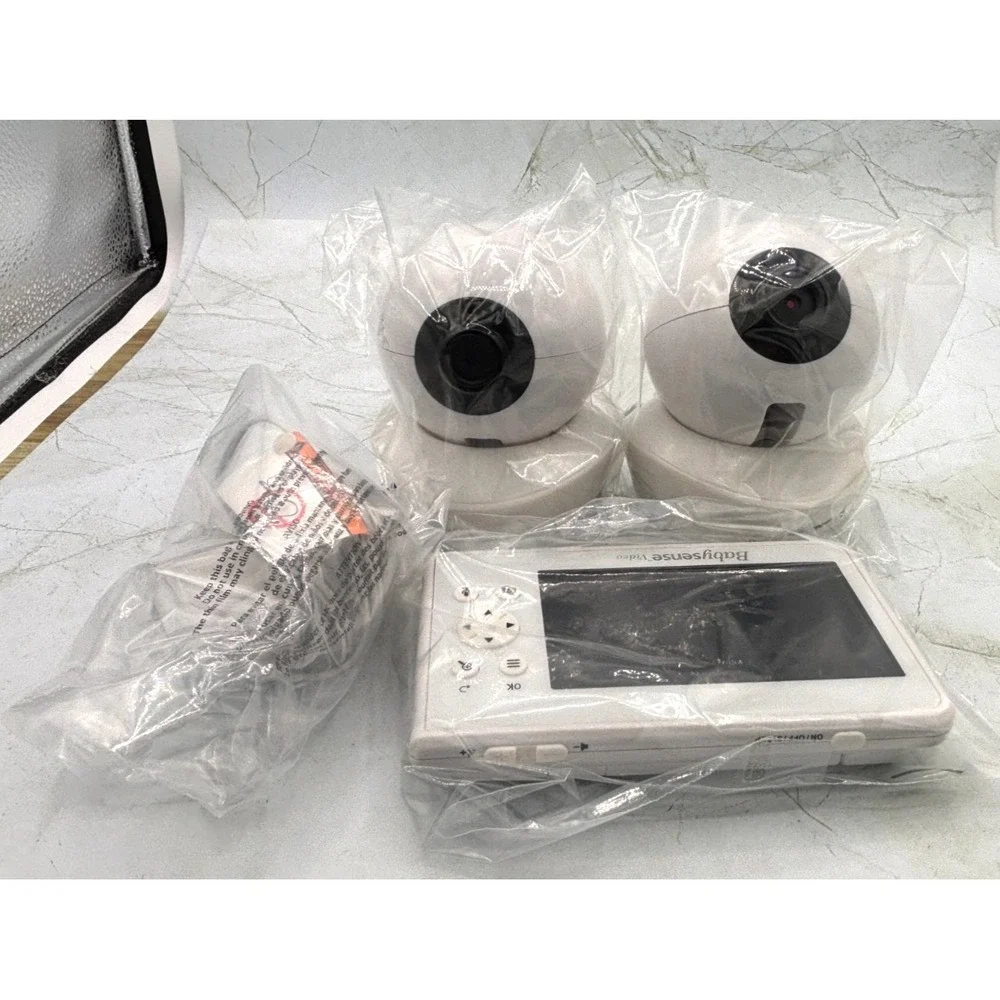 Babysense V43 Video Baby‎ Monitor with 2 Cameras Non Wifi Split Screen & Night